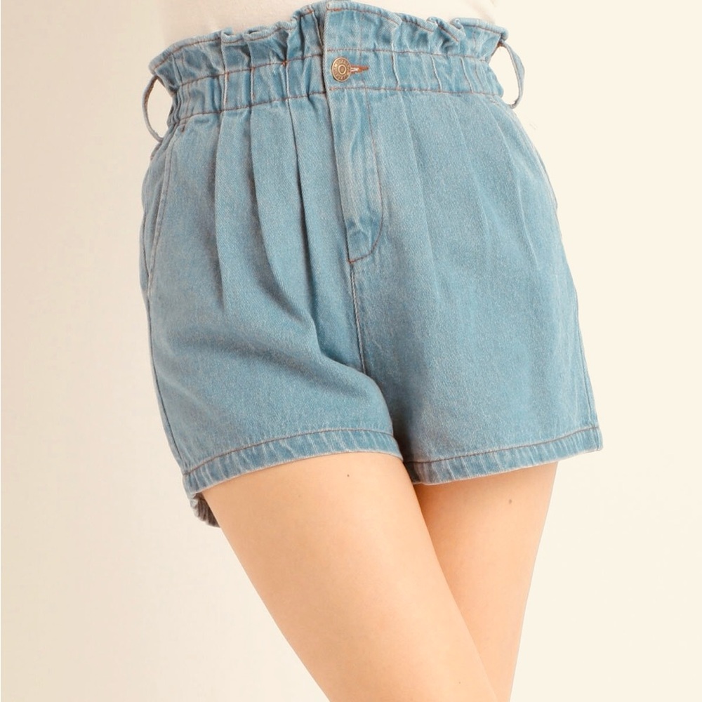 LIZ LISA Light Blue High Waist Women's Shorts